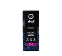 khadi INDIGO PUR Coloration Vegetale, Couleur d'un noir profonde mystérieux à un bleu-noir chatoyant, 100% naturel, vegan et sans ingrédients synthétiques, Cosmétiques naturels certifiés, 100g
