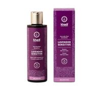 khadi LAVENDER SENSITIVE Shampooing Élixir Ayurvédique - Pour cuir chevelu sensible et cheveux fins - 100% naturel et sans silicone - 200 ml