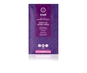 khadi SENSITIVE HERBAL WASH Masque capillaire Ayurvédique - Shampooing en poudre purifiant, apaisant et nourrissant en profondeur - Cosmétiques 100% naturels certifiés et vegan - 50 g