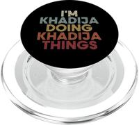 Khadija Name Khadija Personalized Name First Given PopSockets PopGrip pour MagSafe
