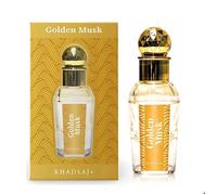 Khadlaj Golden Musk Musc Doré Unisexe Huile De Parfum À Appliquer Au Tampon 15 Ml