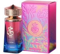 Khair confection, Parfum Oriental Luxueux en Dégradé Rose et Bleu, Flacon Élégant avec Bouchon Doré, Coffret Cadeau