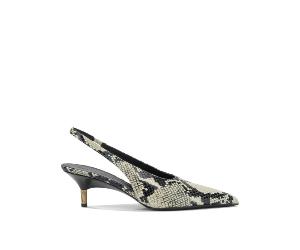 Khaite escarpin femme beige en cuir effet python - 36