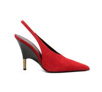 Khaite - Escarpins Slingback à Bout Pointu - Femme - Chaussures - Rouge - Taille: 40 EU