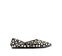 Khaite - Jane Flat w/ Studs - Femme - Chaussures - Noir - Taille: 40 EU