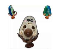 (Khaki)3D Printed FCK-You-Cado, 3D Printed Bad Avocado, Printed Middle Finger Statue