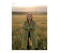 Khaki EVA Fabric Waterproof & Windproof Raincoat