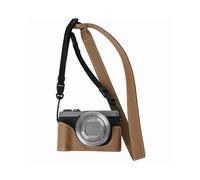 (Khaki, Multicolor) For Canon PowerShot G7 X Mark III/G7 X Mark II Camera Case with Shoulder Strap Leather Cover