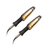 KOSO Clignotant LED Universel Pour Moto Unlimited, Noir Mat E-Attesté Paire