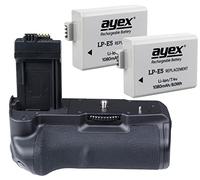 Khalia photo Grip Meike Batterie pour Canon EOS 1000D, 500D, 450D - comme BG-E5 Power Pack + 2 batterie LP-E5 avec déclencheur vertical et de nombreuses fonctions (grip vertical / poignée de batterie)