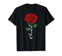 Khalil Fleur Rouge Art Prénom pour Hommes Enfants Garçons T-Shirt
