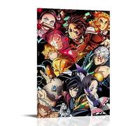 KHAMEO Poster sur toile Demon Slayer Nezuko Tanjiro (30) - Peinture décorative sur toile - Décoration murale moderne pour chambre à coucher - 20 x 30 cm