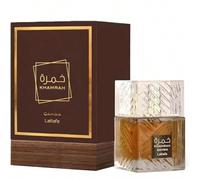 Khamrah Qahwa 100 ml - Lattafa Notes de tête : Bergamote, Noix de Muscade, CannelleNotes de cœur : Dattes, Mahonial, Praliné, TubéreuseNotes de fond : Myrrhe, fève Tonka grillée, Vanille, Benjoin, Amb