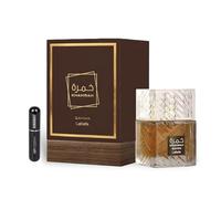 Khamrah Qahwa Original Eau de parfum unisexe importée de Dubaï avec des arômes agréables de longue durée, avec atomiseur rechargeable de 5 ml, parfum durable (Qahwa)