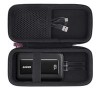 khanka Anker Zolo Power Bank (version améliorée 2025), batterie 20 000 mAh, étui de voyage rigide compatible avec Anker Zolo A1681C Power Bank 20K, 45 W, étui uniquement (noir)