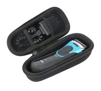 Khanka Dur Cas étui de Voyage Housse Porter pour Braun Séries 3 340s-4 3090 3030S 3020s Rasoir Électrique à Grille Rechargeable pour Homme, Noir