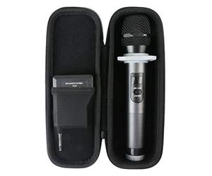 Khanka Dur Cas étui de Voyage Housse Porter pour Fifine Wireless Dynamic Microphone à Main（Case Only）