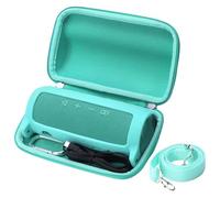 Khanka Dur Cas étui de Voyage Housse Porter pour JBL Flip 6 Enceinte Bluetooth Portable (avec étui en Silicone Bleu)