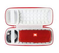 Khanka Dur Cas étui de Voyage Housse Porter pour JBL Flip 7/6 /5 Enceinte Bluetooth Portable (Zip Rouge)