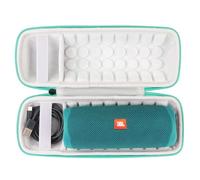 Khanka Dur Cas étui de Voyage Housse Porter pour JBL Flip 7/6 /5 Enceinte Bluetooth Portable (Zip Vert)