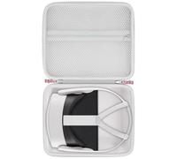 Khanka Dur Cas étui de Voyage Housse Porter pour Pico 4/Meta Quest 3/Meta Quest 3s Casque de réalité virtuelle All-in-One 64Go (Gris)