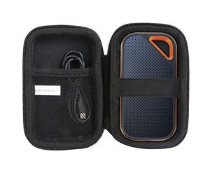 Khanka Dur Cas étui de Voyage Housse Porter pour SanDisk Extreme Pro Portable SSD 250 Go/500 Go/2 to/1 to Disque SSD Externe jusqu'à (Coque pour SanDisk Extreme Pro)