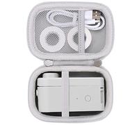 Khanka Étui de Rigide pour MakeID Étiqueteuse Bluetooth et Accessoires de Ruban adhésif (Blanc, Étui)
