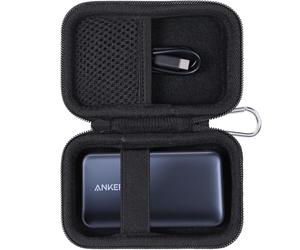 Khanka Étui de Transport Rigide de Remplacement pour Anker Nano 30w/Anker 533 Power Bank 30W, Housse de Voyage de Rangement pour Anker 10 000 mAh Power Bank(Noir, étui Uniquement)