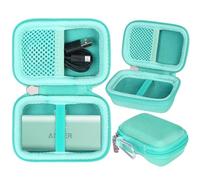 Khanka Étui de transport rigide de remplacement pour Anker Nano Power Bank 5 000 mAh 22,5W/Anker Power Bank 621 chargeur 12W, housse de protection pour Anker 5 000 mAh (vert émeraude, étui uniquement)