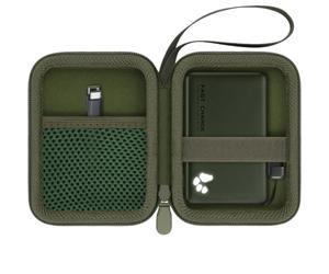Khanka Étui de Voyage pour INIU 10000mAh 45W Power Bank, Sacoche de Rangement Rigide Compatible avec INIU P41 P41L P50 P55 P55L P73 P771 P781 Chargeur Portable, Étui Uniquement(Vert)