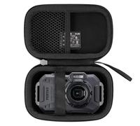 Khanka Étui de Voyage Rigide de Rechange pour Appareil Photo Compact numérique étanche pentax wg-1000, étui Uniquement. (Noir)