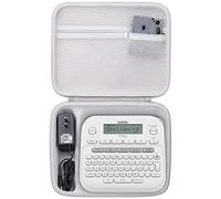 Khanka Étui de voyage rigide de rechange pour Brother P-Touch Pt-d400 PTD400AD, PT-D410, PT-D460BT Étiqueteuse avancée maison/bureau, étui uniquement (blanc)
