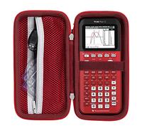 Khanka Étui de voyage rigide de rechange pour calculatrice graphique Texas Instruments TI-83 Plus/TI-84 Plus/TI-84 Plus CE (rouge radical)
