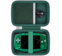 khanka Étui de voyage rigide de rechange pour console de jeu portable Anbernic RG34xx, étui uniquement (vert)