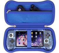 khanka Étui de voyage rigide de rechange pour console de jeu portable Anbernic RG556 Rétro Bleu