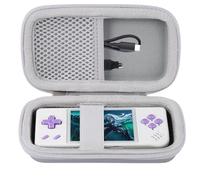 khanka Étui de voyage rigide de rechange pour console de jeu portable RG28XX rétro, coque uniquement (Blanc + un adaptateur HDMI)