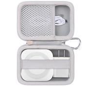 khanka Étui de voyage rigide de rechange pour station de charge LISEN 3 en 1, station de charge sans fil de voyage pour plusieurs appareils, coque uniquement (blanc).