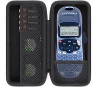 Khanka Étui pour DYMO LetraTag LT-100H/LT-100H Plus Étiqueteuse Portative, Sac de Transport avec Poche en Filet pour Accessoires DYMO LetraTag LT-100H/LT-100H Plus, Étui Uniquement