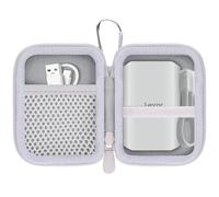 Khanka Étui pour Lexar ES5 ES4 SL500 SL500M 1TB/2TB/4TB Portable Disque SSD, Housse de Rangement pour Lexar/ES5/ES4/SL500/SL500M Externe SSD, Étui Uniquement (Blanc)