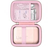 Khanka Étui pour Liene Pearl K100 2x3'' Mini Imprimante Photo Portable | Compatible avec Liene Pearl K100 Imprimante Photo 2x3'';Étui Rigide de Rangement,Rose,Étui uniquement