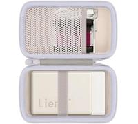 Khanka Étui pour Liene Pearl N200 Pro Mini Imprimante Photo Portable, Housse de Rangement Rigide de Voyage pour Liene Pearl N200 Pro Imprimante & Cartouches, Étui Seul (Doré)