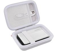 Khanka Étui pour Xiaomi Mi/Xiaomi 1S Imprimante Photo Portable, Sac de Transport avec Poche en Maille pour Accessoires Xiaomi Mi/1S Imprimante Photo, Étui Uniquement (Blanc)