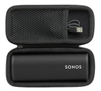 Khanka Étui Rigide Compatible avec l'enceinte Bluetooth Portable étanche Sonos Roam 2 / Sonos Roam/Sonos Roam SL, Noir, étui Uniquement