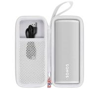 Khanka Étui Rigide Compatible avec l'enceinte Bluetooth Portable étanche Sonos Roam 2 / Sonos Roam/Sonos Roam SL, Gris, étui Uniquement