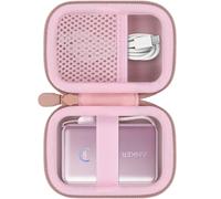 Khanka pour Anker Nano Power Bank,10.000mAh 45W( A1638) Powerbank Étui Rigide de Transport, Housse de Rangement pour Batterie Compacte Anker Nano 45W Max, Étui Seulement (Rose)