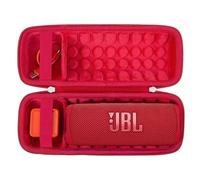 Khanka pour JBL Flip 7 / Flip 6 étui de Transport Rigide étanche pour Enceinte Bluetooth Portable, Seulement l'étui (Rouge)