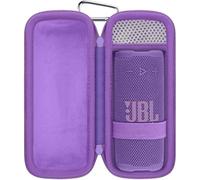 Khanka pour JBL Grip Enceinte Bluetooth Étui Rigide, Housse de Transport de Voyage pour Enceinte Bluetooth Compacte JBL Grip avec Mousqueton, Étui Seulement (Violet)