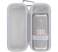 Khanka pour JBL Grip Enceinte Bluetooth Étui Rigide, Housse de Transport de Voyage pour Enceinte Bluetooth Compacte JBL Grip avec Mousqueton, Étui Seulement (Blanc)