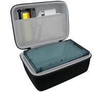 Khanka pour Liene Amber M100/M200 Imprimante Photo (10x15cm) étui Rigide de Transport avec Poche en Filet pour Accessoires Liene DHP513 4x6'', Sac Uniquement (Noir)