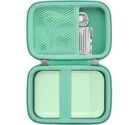 Khanka pour Liene Pearl K100 2x3” Portable Imprimante Photo Case, Sac de Rangement Compatible avec l’imprimante Photo Liene Pearl K100 5 x 7,6 cm avec poignée de Transport, Étui Uniquement (Vert)